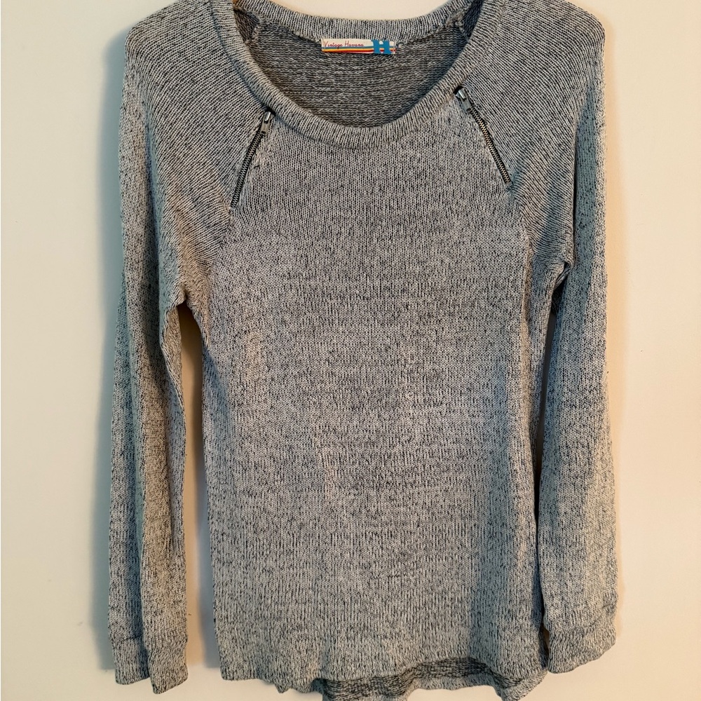Vintage Havana Gray Long Sleeve Top